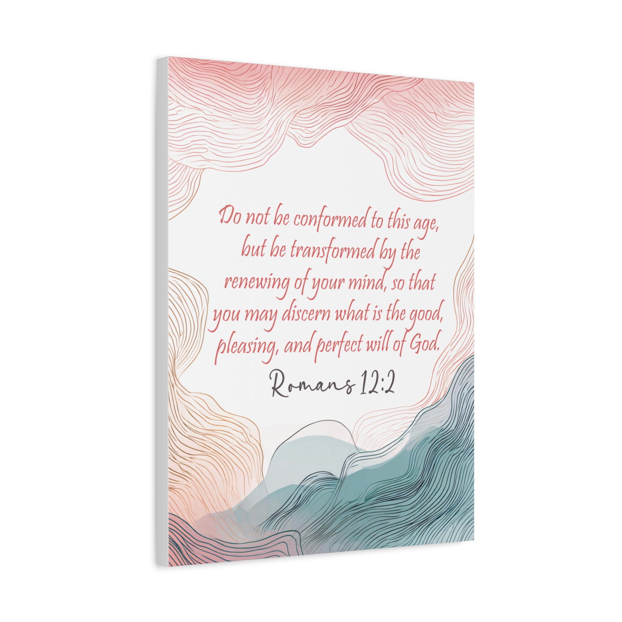 Romans 12:2 - Canvas Wall Art