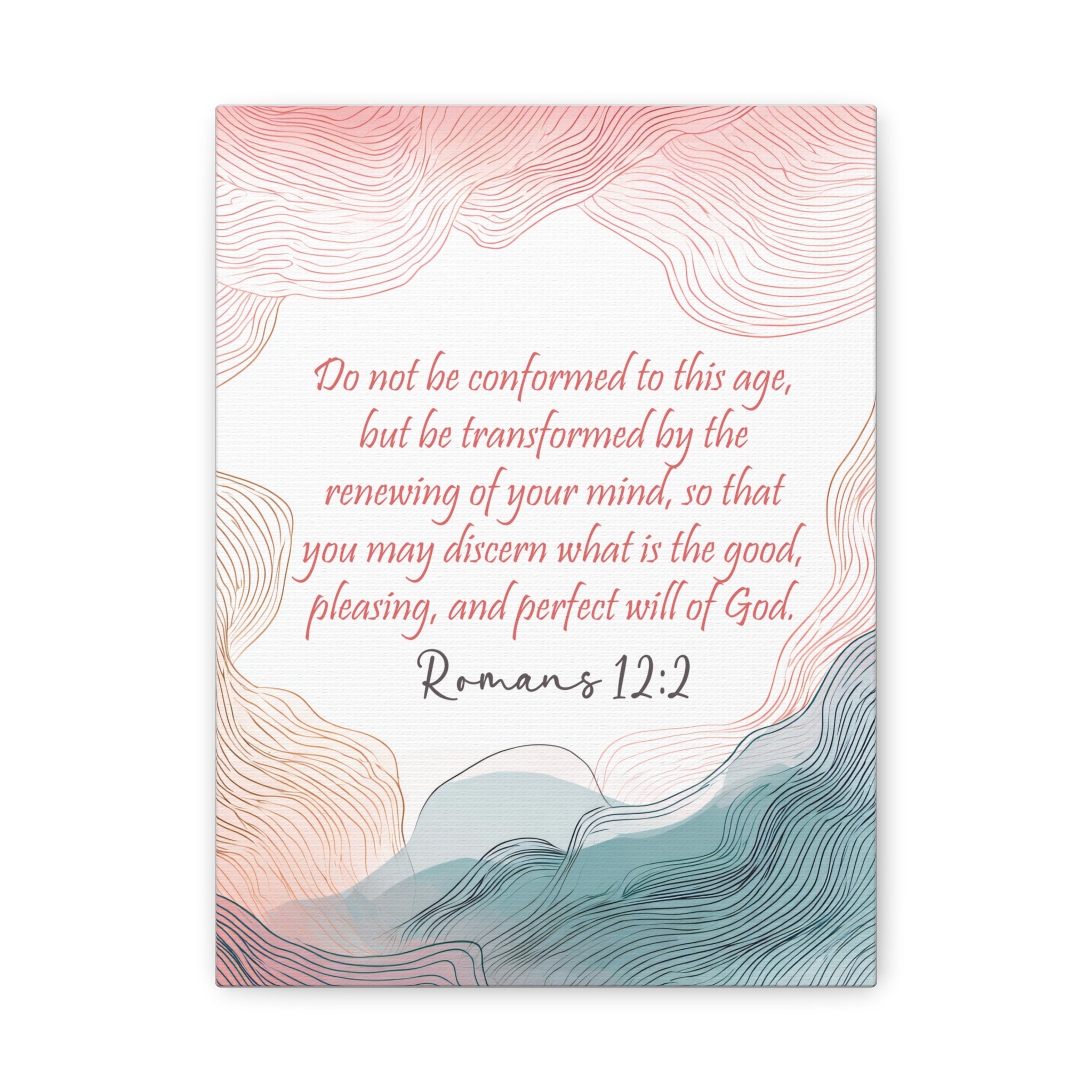 Romans 12:2 - Canvas Wall Art