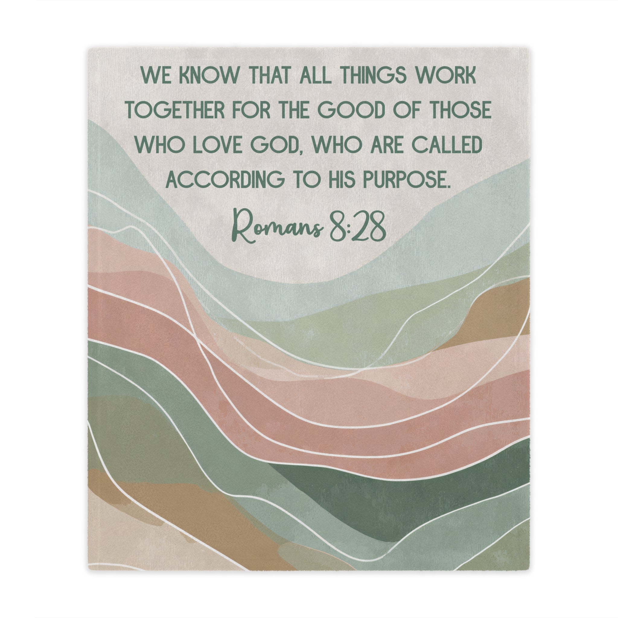 Custom Verse - Wavy - Minky Throw Blanket