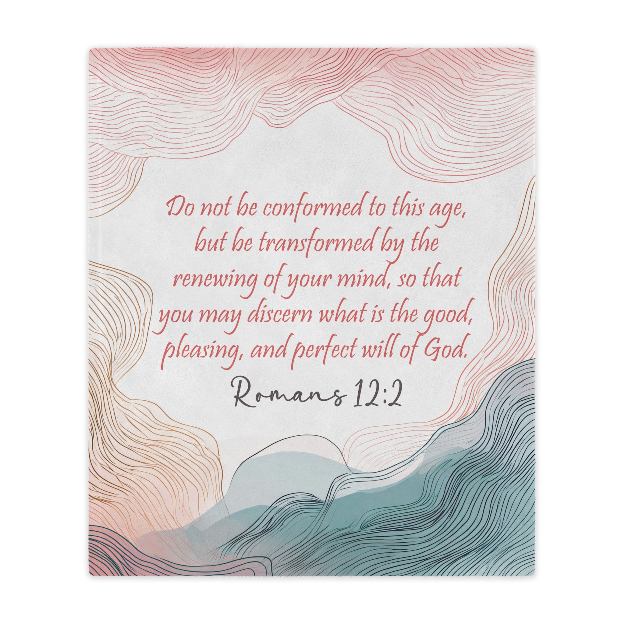 Custom Verse - Waves - Minky Throw Blanket