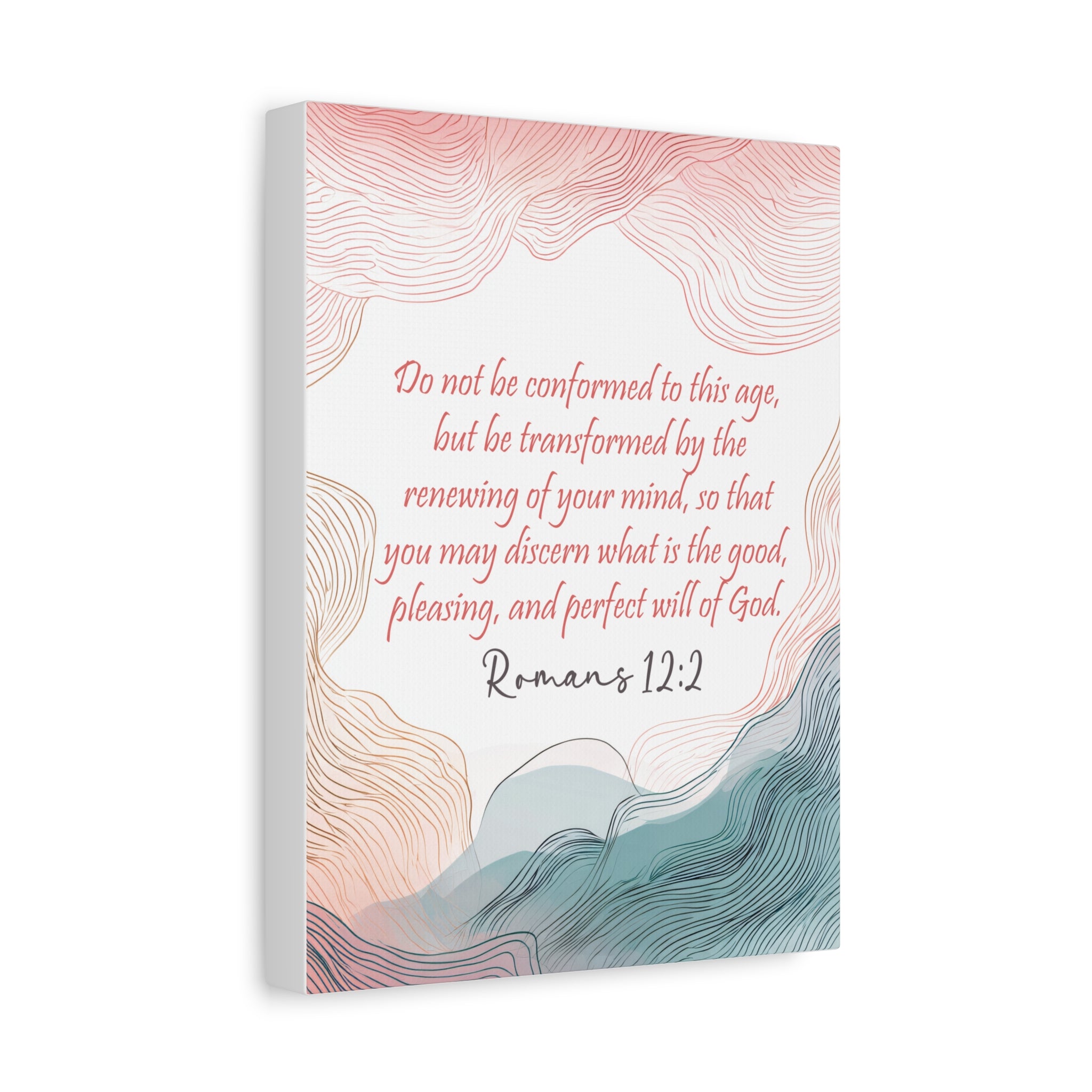 Romans 12:2 - Canvas Wall Art