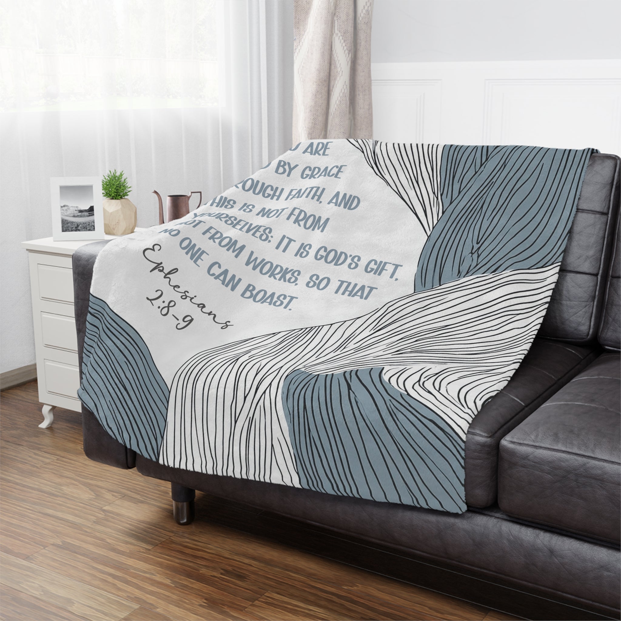 Custom Verse - Braids - Minky Throw Blanket