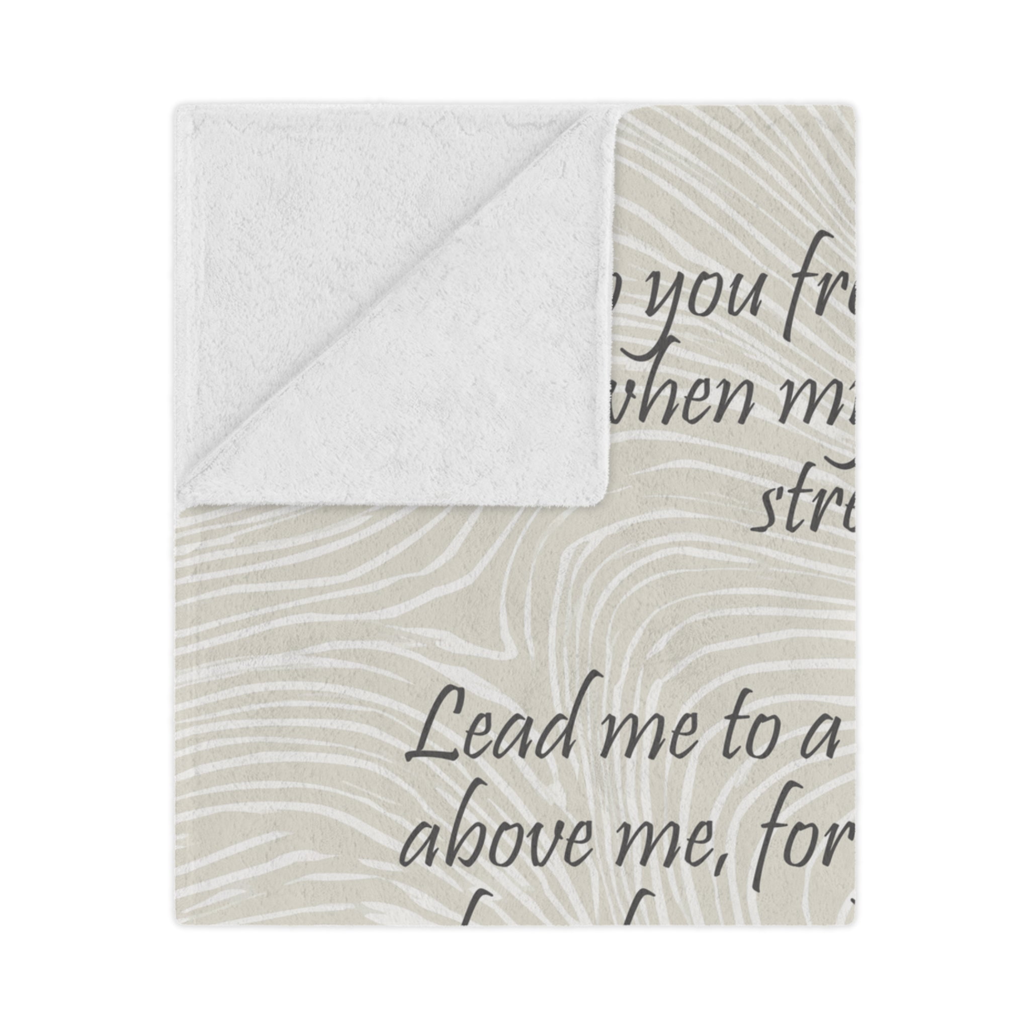 Custom Verse - Contours - Minky Throw Blanket