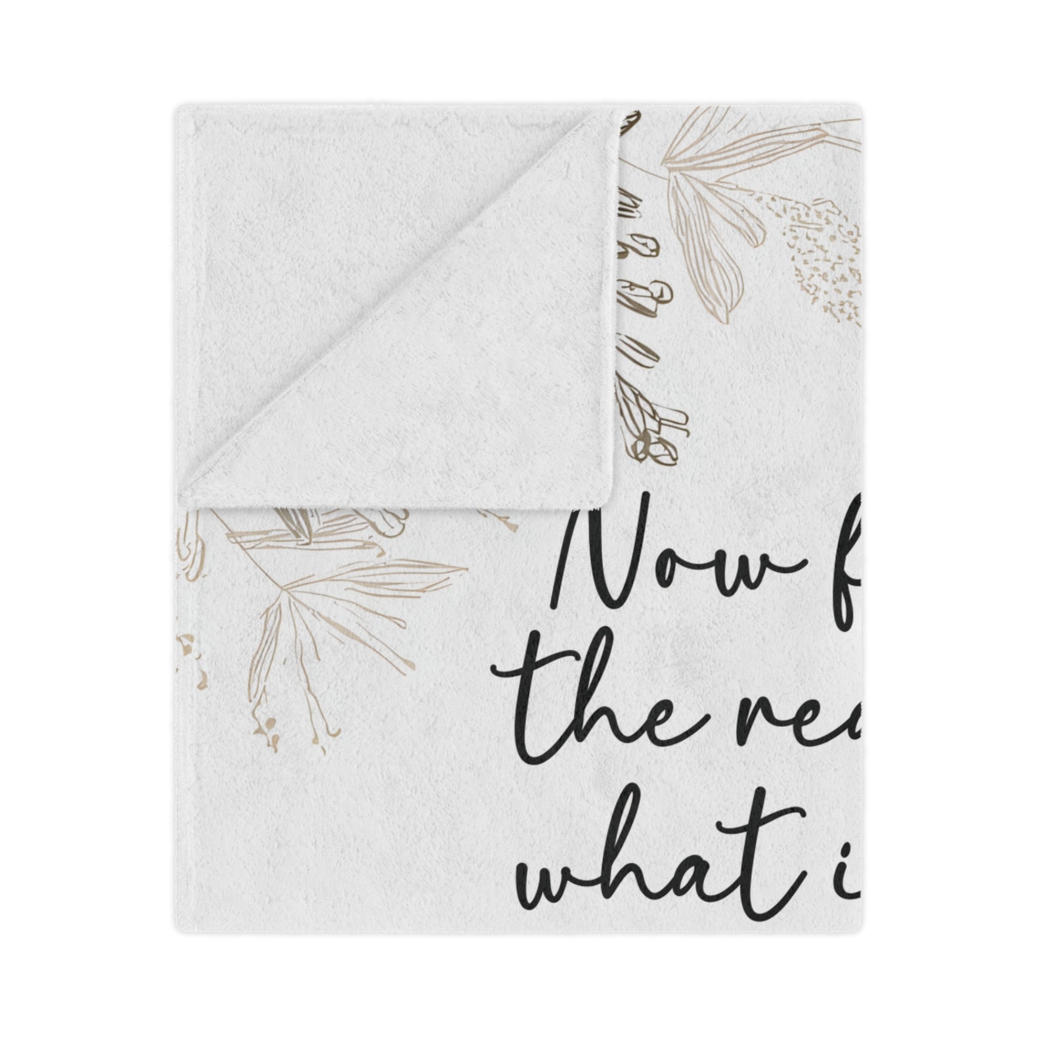 Custom Verse - Foliage - Minky Throw Blanket