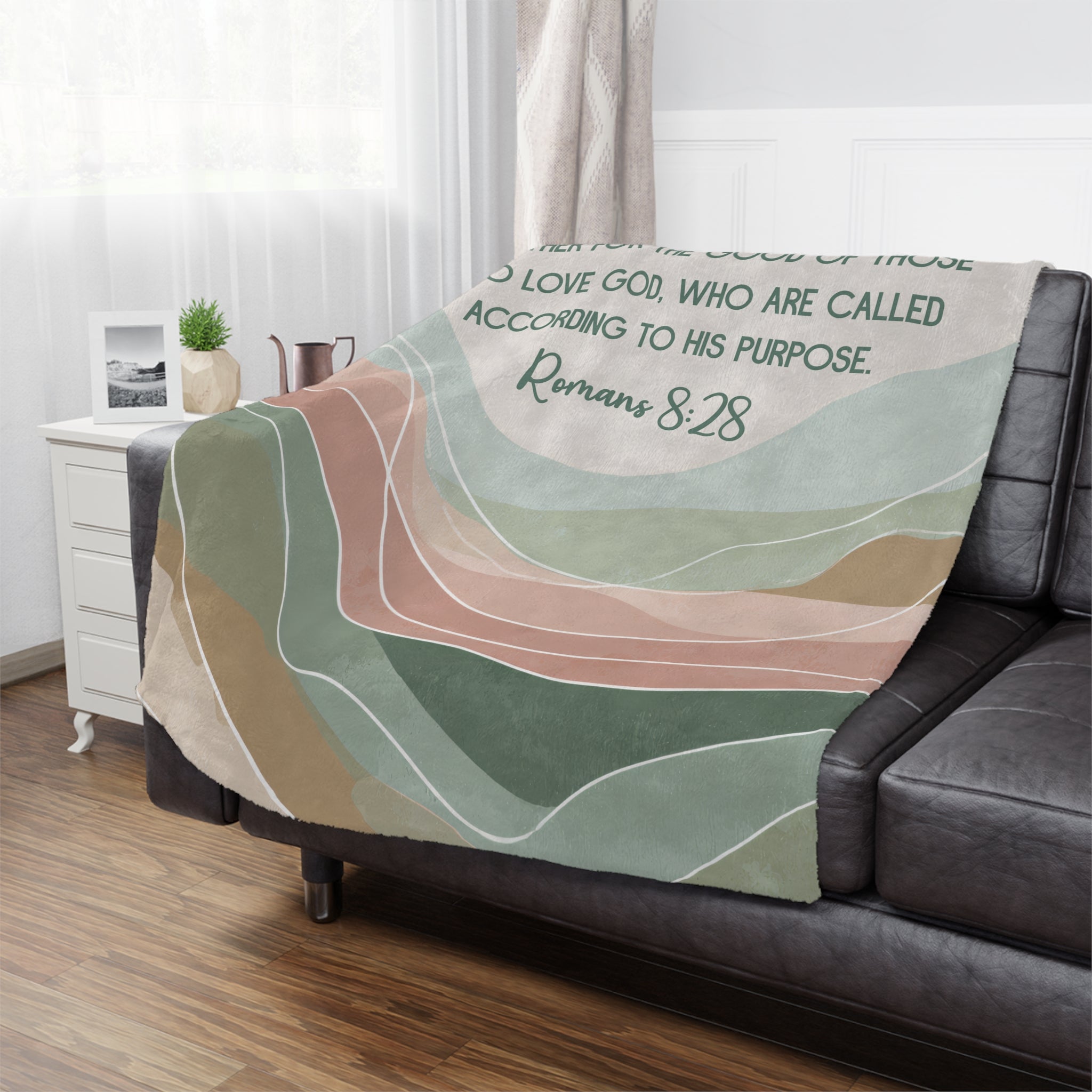 Custom Verse - Wavy - Minky Throw Blanket