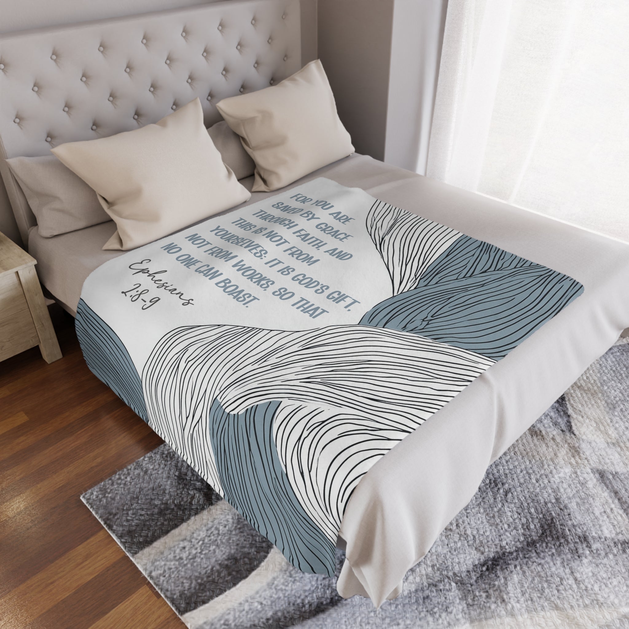 Custom Verse - Braids - Minky Throw Blanket