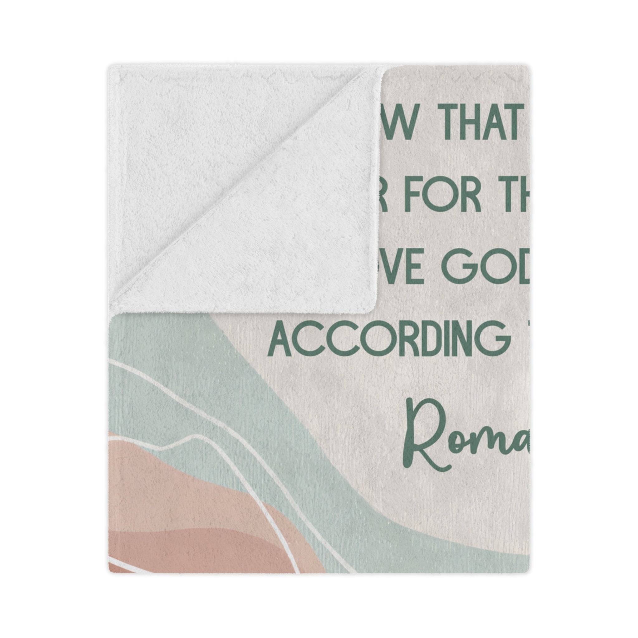 Custom Verse - Wavy - Minky Throw Blanket