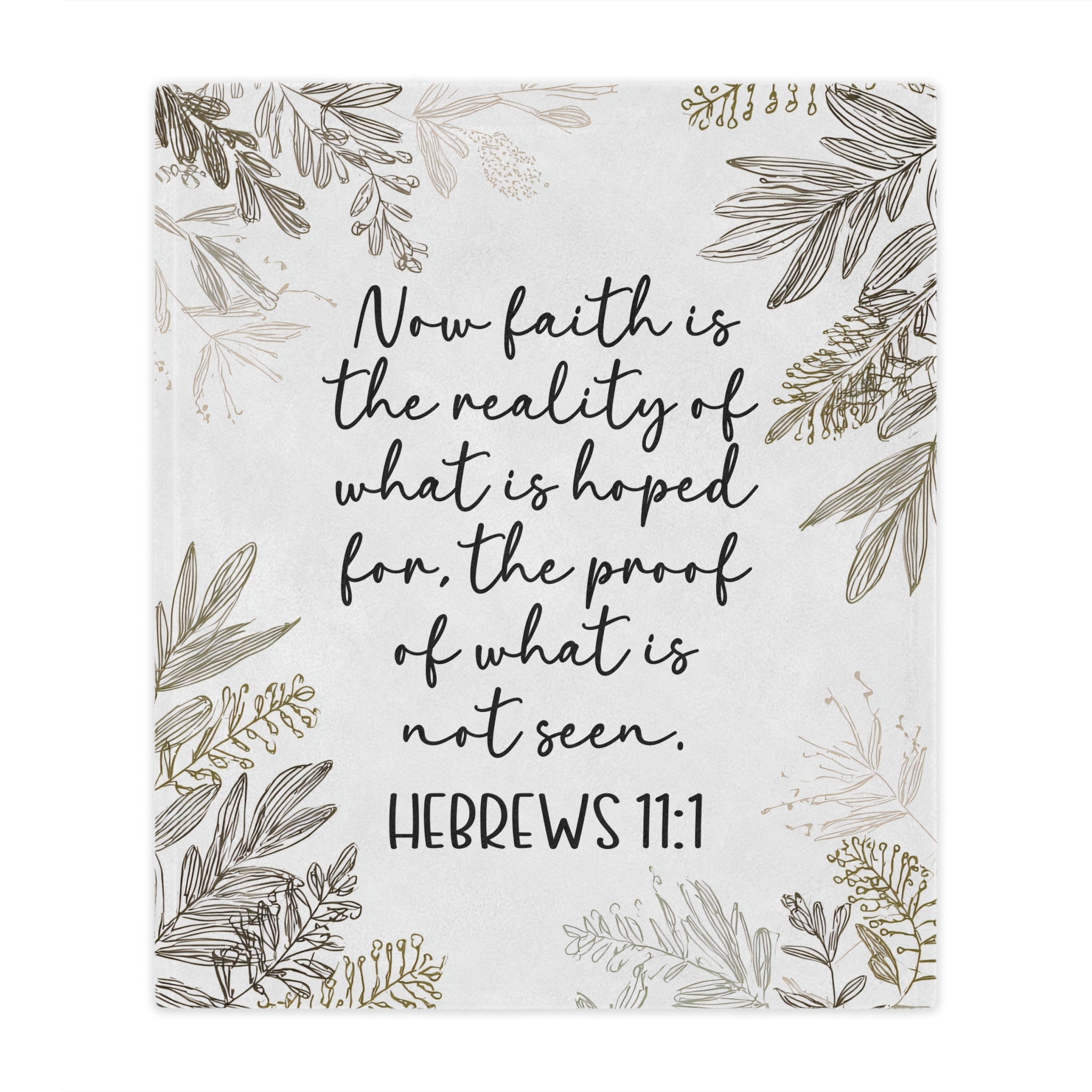 Custom Verse - Foliage - Minky Throw Blanket